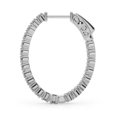 Classic Eternal Lab Diamond Hoop Earrings (2 1/5 ct. tw.)
